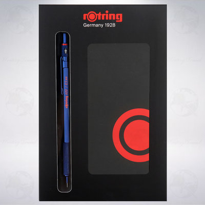 德國 紅環 rOtring 600 限定版自動鉛筆禮盒組: 金屬藍/0.5mm