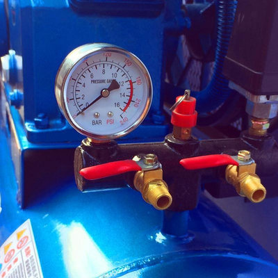 三相皮帶空壓機壓力表大型空氣壓縮機380v電壓表打氣泵氣壓表配件