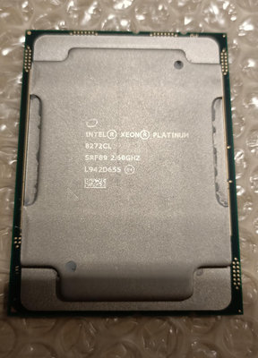 Intel Xeon Platinum 8272CL 2.6GHz 26Core 35.75MB LGA3647 正式版 伺服器 CPU