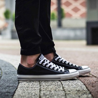 【豬豬老闆】Converse ALL STAR 低筒 帆布鞋 復古 黑白 基本款 男女鞋 M9166C