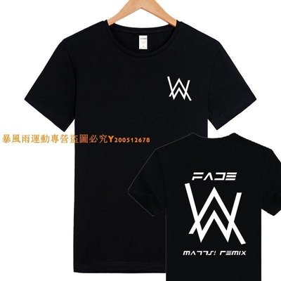 艾倫沃克DJ短袖T恤AlanWalkerT-Shirt同款Faded電音夏季男女潮-LK174402