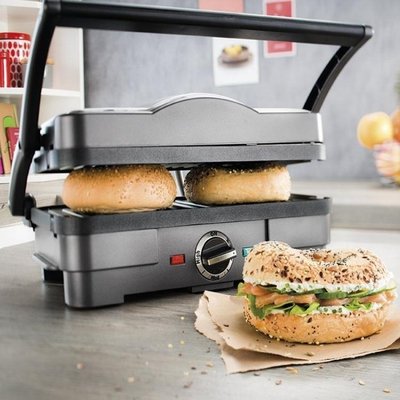 下殺 三明治機美國Cuisinart多功能牛排機家用帕尼尼機三明治機煎烤機漢堡機 NMS 220v