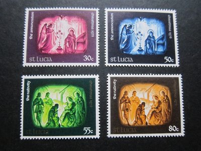 【雲品五】聖盧西亞St Lucia 1978 Sc 452-455 set MH 庫號#B515 62899