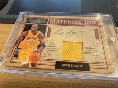 2009-10 Timeless Treasure Kobe Bryant Material 簽名 球衣 收藏 分享