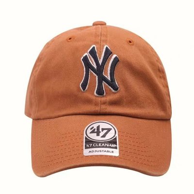 正品 47brand NY 洋基隊 橘色  鴨舌老帽 MLB 嘻哈 饒舌 HIP HOP MJF YZ BCW