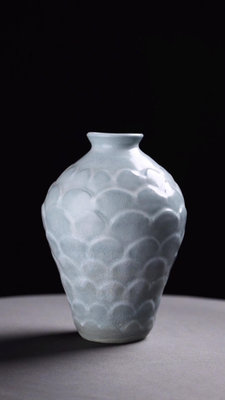 日本 青釉花瓶