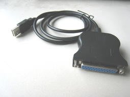 【新魅力3C】全新盒裝 USB TO LPT 轉換頭 IEEE-1284/DB25母 印表機 轉接線 88cm