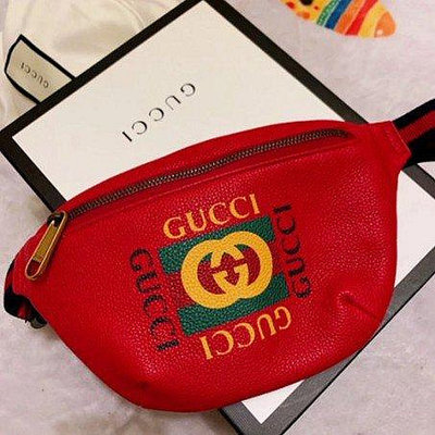 全新正品Gucci belt bag 大號腰包胸包 logo 蔡依林 493869