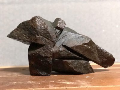 典藏蘇瑞鹿-鐵丸石-太極石雕-單鞭下勢3
