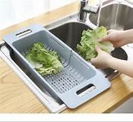 AMY家電可伸縮廚房蔬果碗盤瀝水籃 雙12限量特價