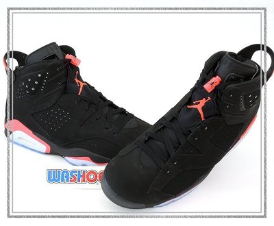 Washoes Nike Air Jordan 6 Infrared 黑紅 大魔王 384664-023 現貨12