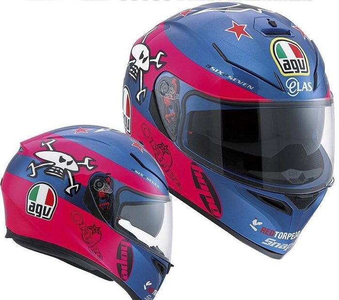 AGV K-3 SV Guy Martin MS ヘルメット ピンク ブルー おすすめ