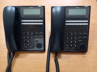 101通訊館~含稅 二手 NEC 電話機 SL2100 IP7WW-12TXH-B1 TEL(BK) 12鍵 螢幕 2芯