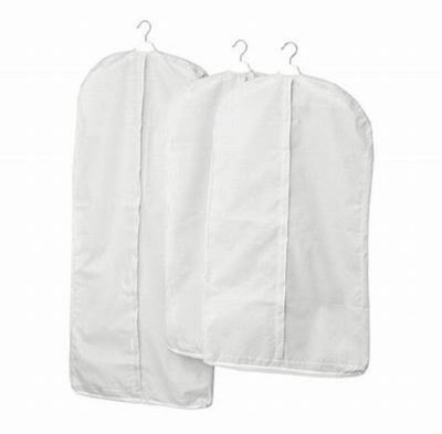 全新特價～IKEA 衣物防塵套 防塵袋 保潔袋 衣物收納袋（1包3入）白色半透明~特價