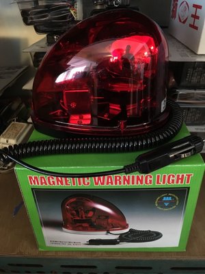 鑽石牌 SAM 12V 12R 紅色 小流線型磁吸式警示燈 (車用警示燈 工程燈)