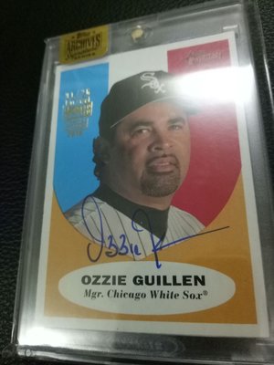 2016 Topps Archives Ozzie Guillen Buyback 簽 首號