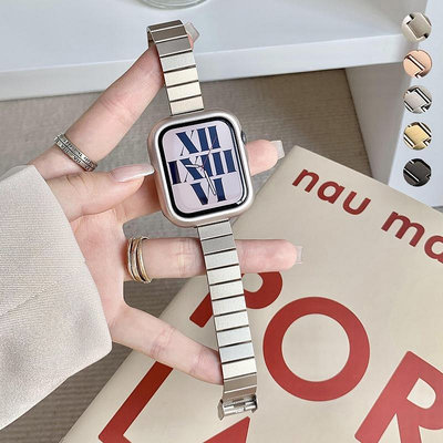 超薄屬錶帶適用於 Apple Watch 44 毫米 40 毫米 41 毫米 4-3C玩家