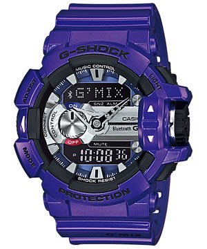 G-SHOCK G’MIX GBA-400音樂控制系列藍芽錶-藍紫色GBA-400-2A
