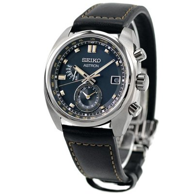預購 SEIKO ASTRON SBXY007 精工錶 手錶 42mm 電波錶 藍色面盤 藍寶石 黑色皮錶帶 男錶女錶