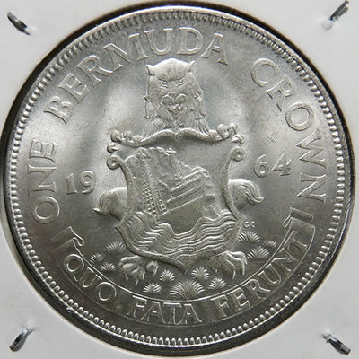 1964 英屬百慕達 CROWN 銀幣