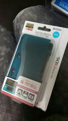 N3DS 3DS 專用 HORI 原廠 矽膠套 果凍套 保護套 藍色 全新品 3DS-034