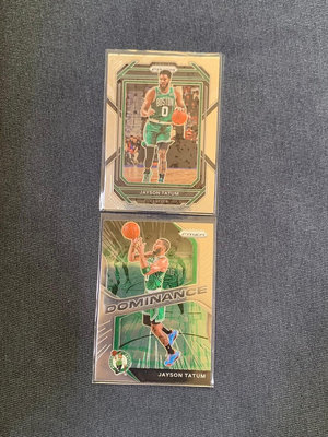 兩張 Prizm Dominance Jayson Tatum NBA 球員卡 特卡 塞爾提克