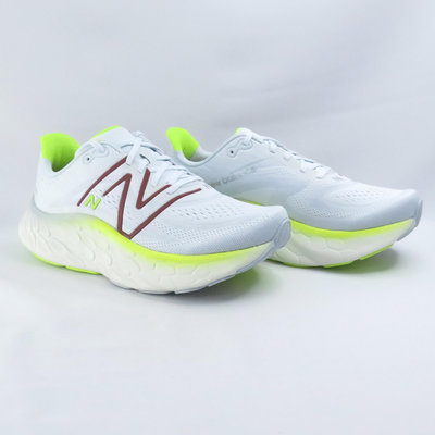 New Balance MMORCR4 男慢跑鞋 Fresh Foam X More v4 2E寬楦 石英灰x黃光