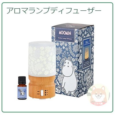 【現貨】日本 AROMA MOOMIN 嚕嚕米 超音波 精油 芳香 香氛燈 加濕器 LED 夜燈 燈 時間設定 房間