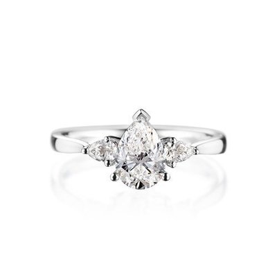 【一克拉水滴鑽石戒指】1 carat GIA Pear Brilliant 花式鑽戒 簡約時尚婚戒、婚禮小物【A&J】