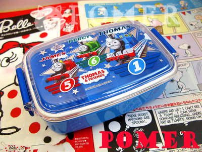 ☆POMER☆日本製 絕版正品 湯瑪士小火車 Thomas 分隔 餐盒 便當盒 保鮮盒 野餐盒 環保 便利 生日禮物