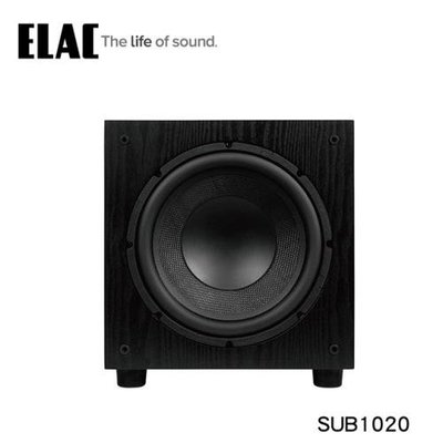 ~拍譜音響~Elac  SUB1020 SUB 1010 主動式 被動式 兩用 重低音 喇叭 10吋 單體
