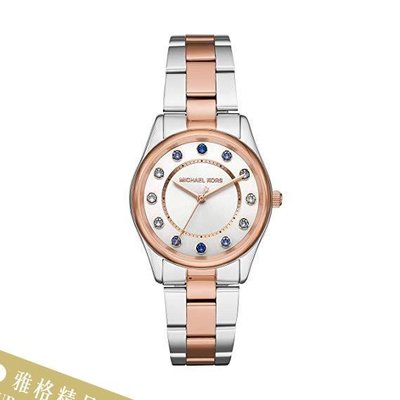 雅格時尚精品代購Michael Kors腕錶 MK手錶 MK6605 寶石刻度錶面流行手錶 腕錶 美國代購