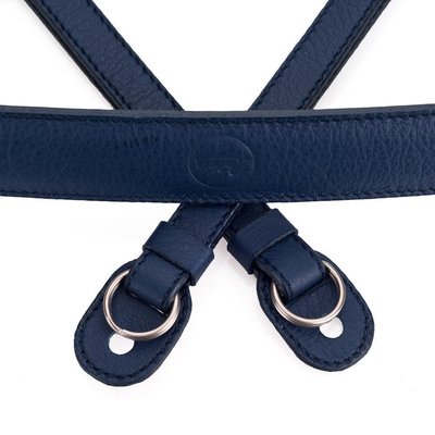 [DD光學] LEICA 原廠真皮相機背帶 藍色 Carrying leather Strap
