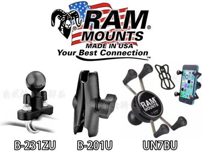 RAM Mount 手機架 圓管 把手 支架 橫桿 機車 五匹 Force MT-07 MT-09 MT03 X-ADV