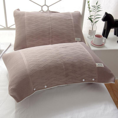 竹纖維枕巾一對裝夏季冰絲涼爽吸汗按扣可固定枕頭蓋巾魔術枕頭套
