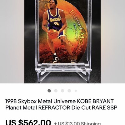 🐍1998-99 Metal Universe Planet Metal #6 Kobe Bryant