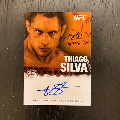 2010 Topps UFC Autograph Thiago Silva 親筆簽名 格鬥拳擊卡 卡片