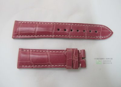 【低調的奢華】全新訂製錶帶 粉紅色 20/18 高級鱷魚皮錶帶 全新 衝評價 下標即結標