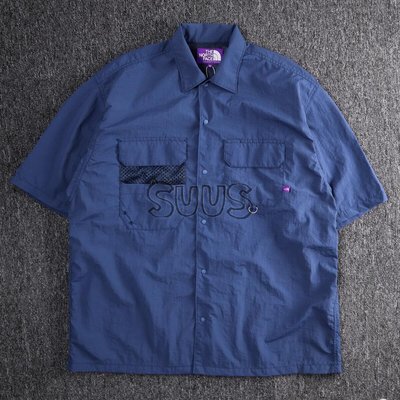 KIKI精選 現貨TNF北面THE NORTH FACE紫標 Field H/S Shirt戶外機能釣魚短袖襯衫 22SS