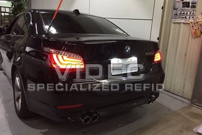 巨城汽車精品 全新BMW E60 03-06 類 F10 光柱 LED 紅白尾燈 燻黑尾燈 新竹 威德