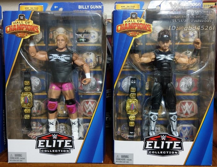 6 in Degeneration X Mattel Toys WWE Hall of Champions Elite 1998 Billy Gunn 