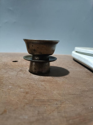 【二手】日本回流銅器古董明清老銅供杯一套。青銅杯供杯。水杯，特漂亮， 回流 擺件 舊藏 【皇朝古玩】-1580