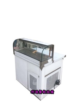 《利通餐飲設備》3尺展示冰箱 卡布里冰箱 管冷 冷藏展示櫃 生魚片冰箱