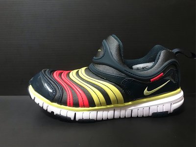 Nike 全新 運動 童鞋 灰紅黃3色 343738-024 毛毛蟲鞋 US 11C~3Y號