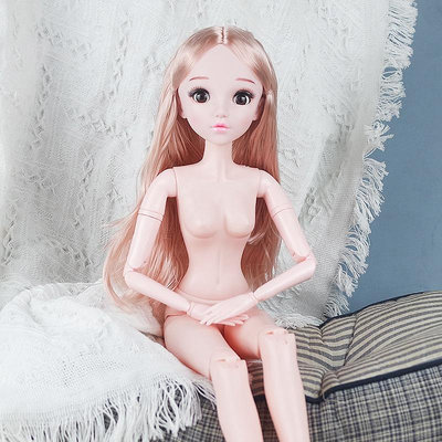3分60厘米BJD彤樂芭比娃娃裸娃公主女孩玩具洋娃娃素體精靈蘿莉