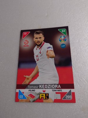 EURO 2020 - KICK-OFF 2021波蘭足球明星TOMASZ KEDZIORA少見一張~10元起標