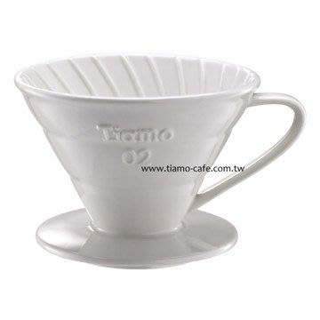 ?現貨?TIAMO V02陶瓷圓錐咖啡濾器組 HG5538W 咖啡濾杯 手沖濾杯 陶瓷濾杯 錐形濾杯 濾杯