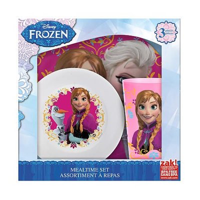 美國代購迪士尼冰雪奇緣雪公主ALSA＆ANNA餐具組一套3入