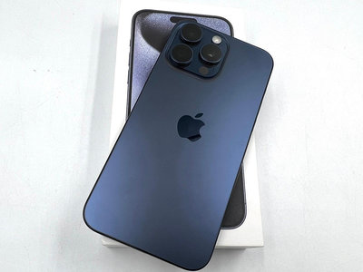 §上進心集團§保固2024/09 Apple  iPhone 15 Pro Max 鈦金屬256G 6.7吋 藍19
