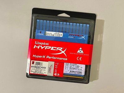 金士頓 Kingston HyperX DDR3 1866 4G x 2 = 8G 8GB 電競散熱片 全新終保 記憶體
